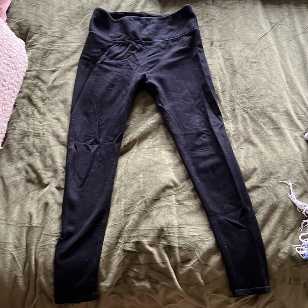 Fabletics rubbed leggings, small, black
